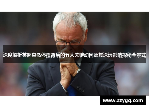 深度解析英超突然停摆背后的五大关键动因及其深远影响探秘全景式